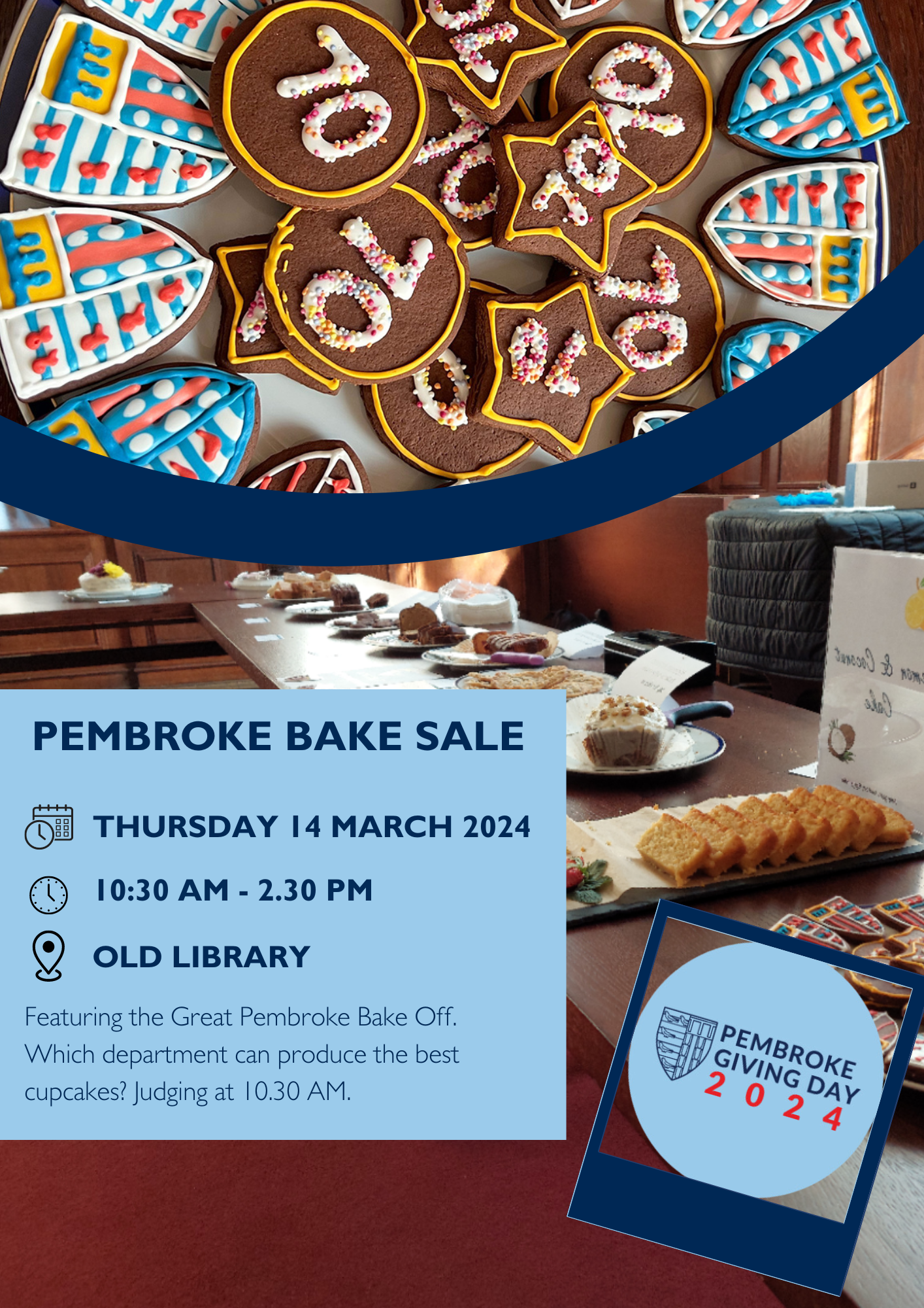 2024 Pembroke Bake Sale Poster