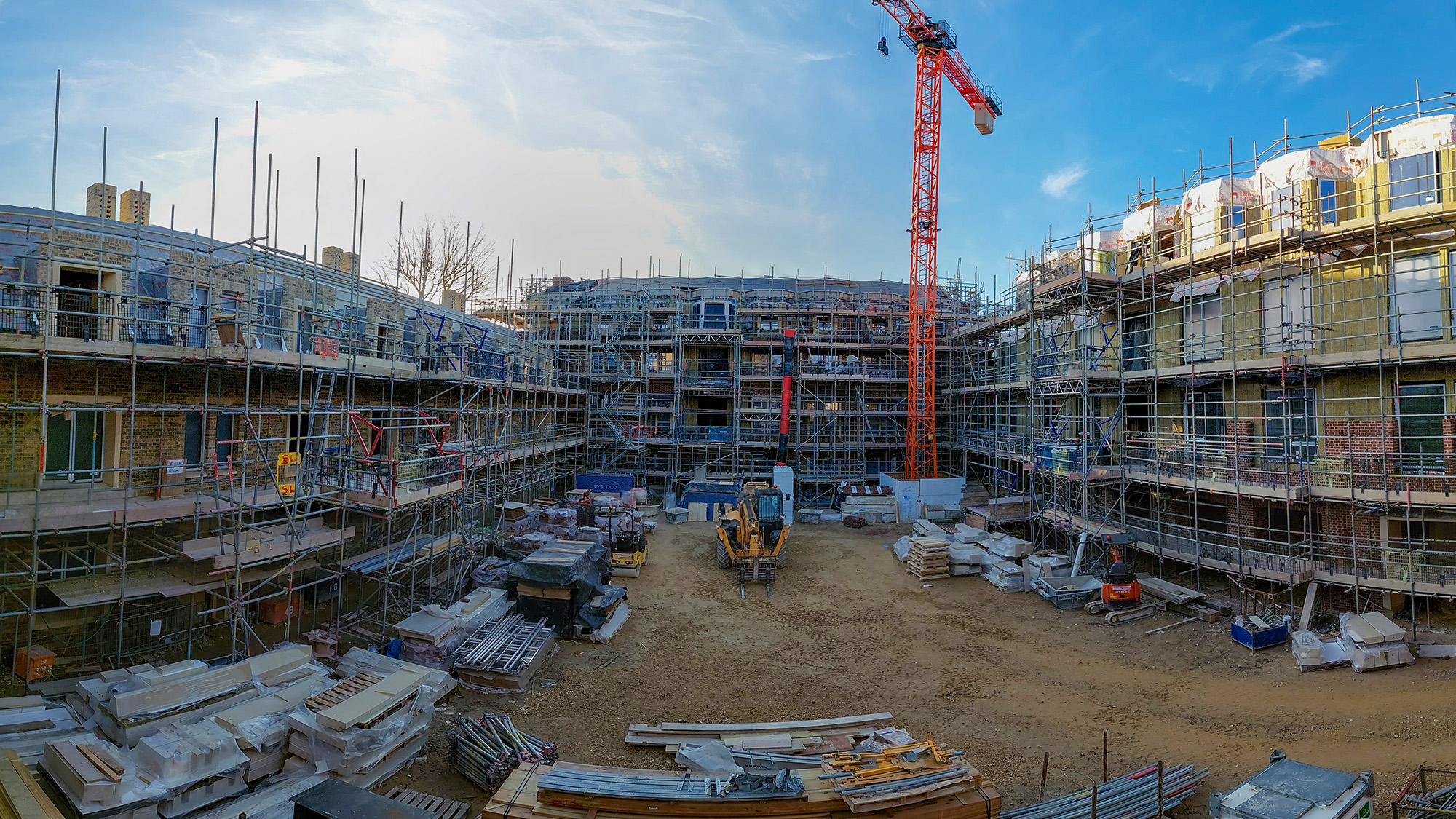 Construction progress on Dolby Court, November 2023