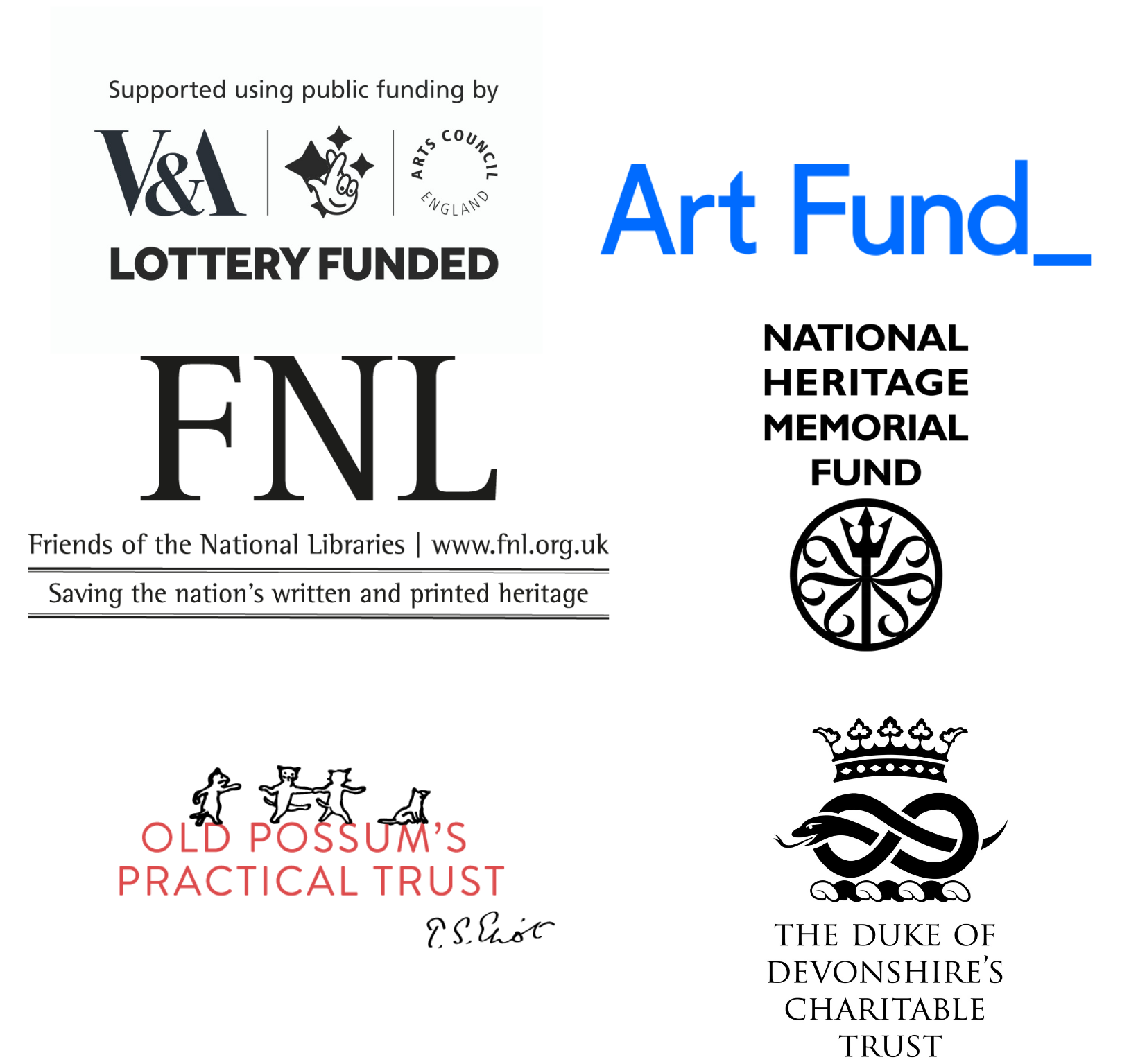 Cooke Archive - Funding Bodies Image