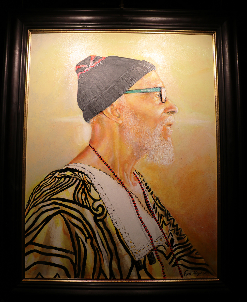 Portrait of Kamau Brathwaite, painted by Errol Lloyd