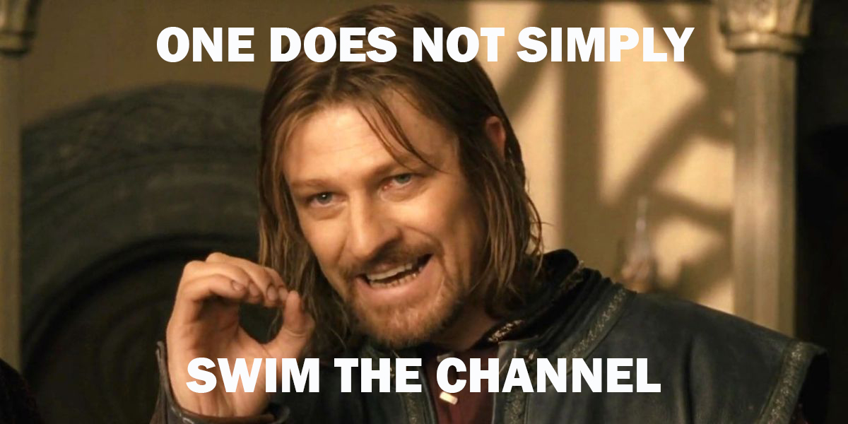 Boromir Swimming the Channel Meme