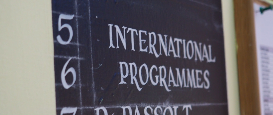 International Programmes office sign