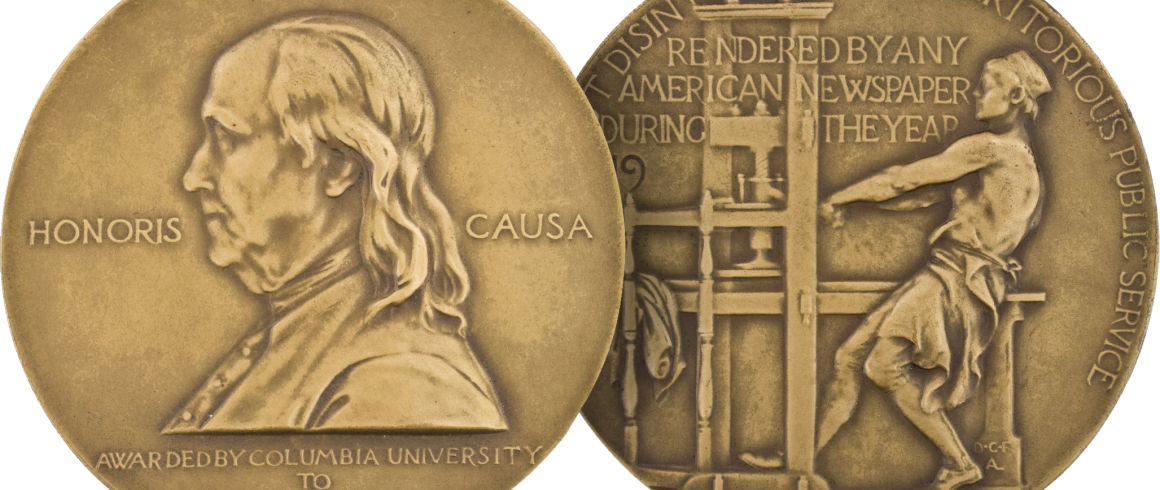 Pulitzer Prize Medal obverse and reverse