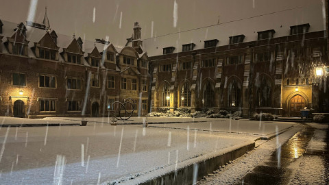 Snow falling in Ivy Court - M Arbabzadah