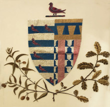 Crest embroidery piece